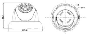 HDCVI видеокамера HAC-HDW2100S (Dahua) shema