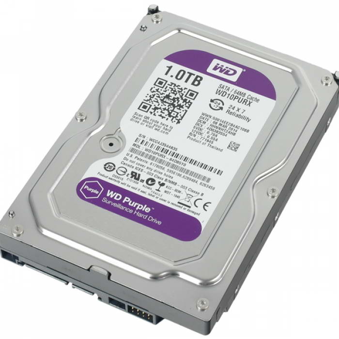 Жесткий диск для систем наблюдения 2 ТБ, 3.5″ WD20PURX