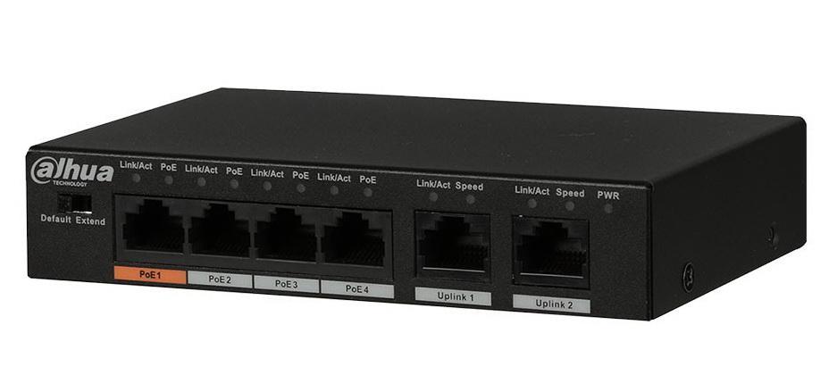 4-портовый коммутатор PoE (неуправляемый) PFS3006-4ET-60
